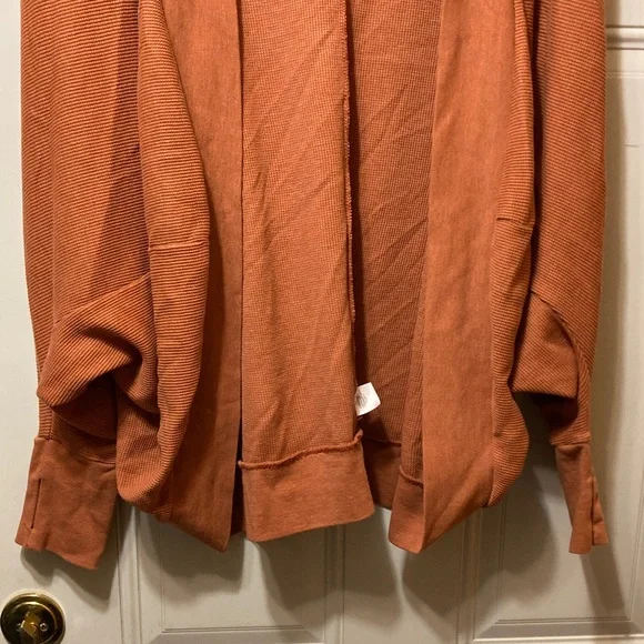 Open Front Jacket- Rust L - Picture 2 of 4